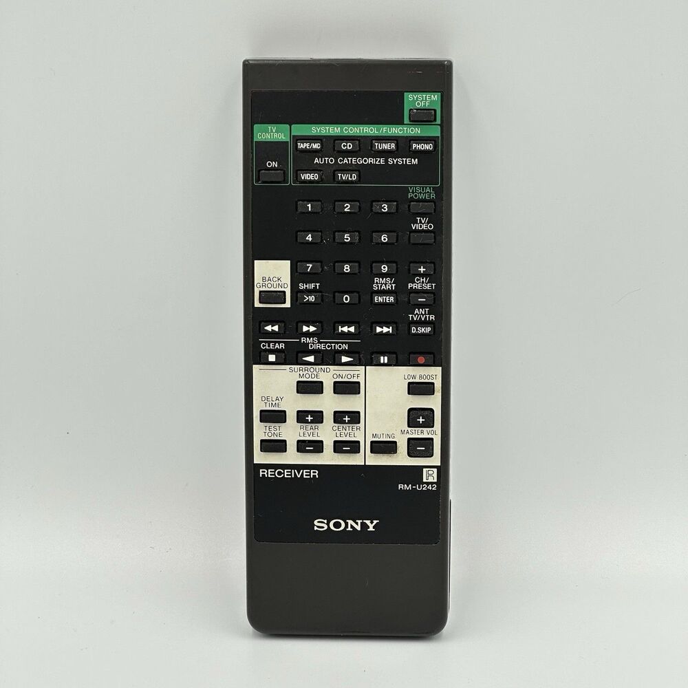 Sony RM-U242 Remote Control Receiver Stereo